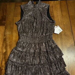 Shimmering Black and gold Dress